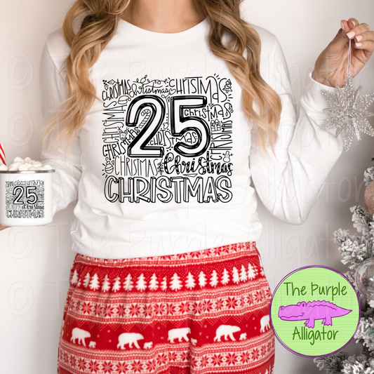 Christmas Typeset - CHOOSE YOUR DESIGN COLOR (d2f TPA)