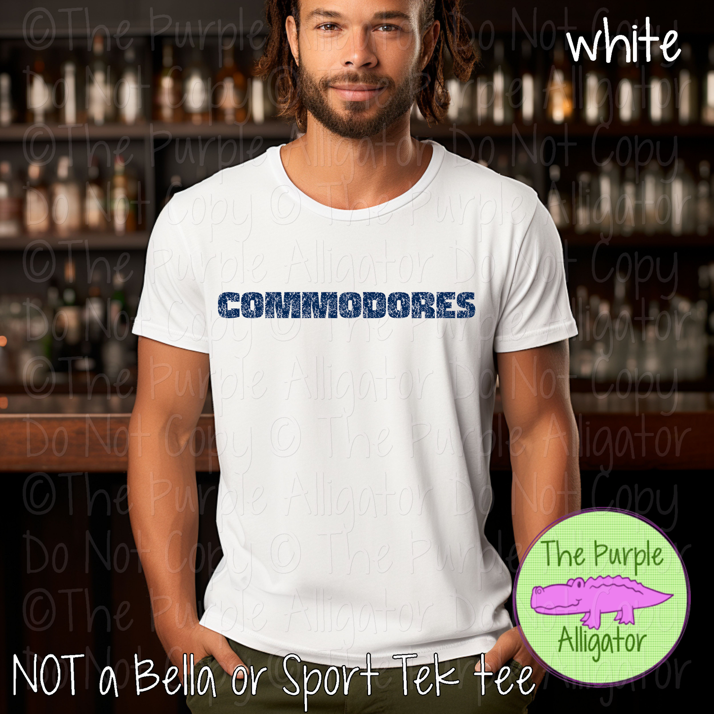 Commodores Hardline The Grunge Series Distressed Block Athletic Spirit Wear 0326 TPA