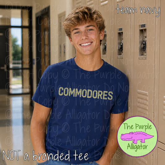 Commodores Ripple Effect – Custom School & Mascot Spirit Wear 1026 TPA