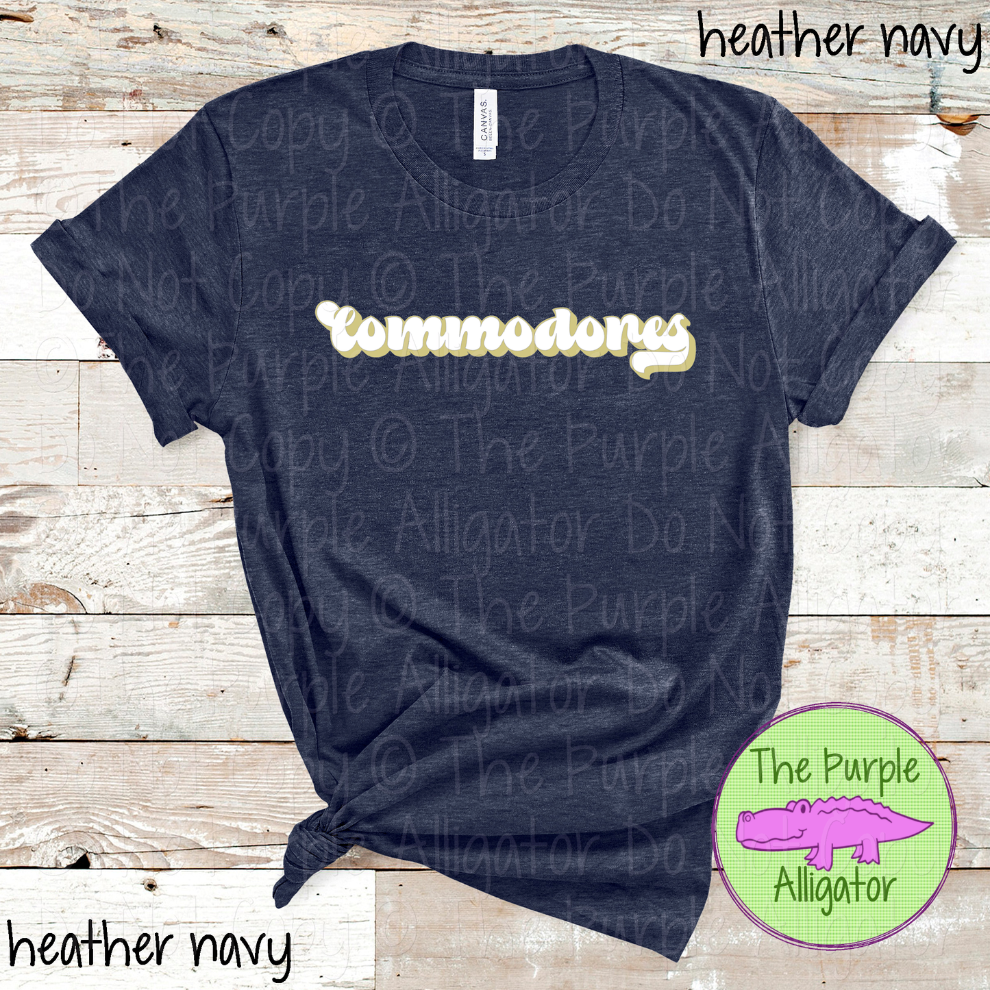 Commodores Throwback – Custom School & Mascot Spirit Wear Apparel 0826 TPA