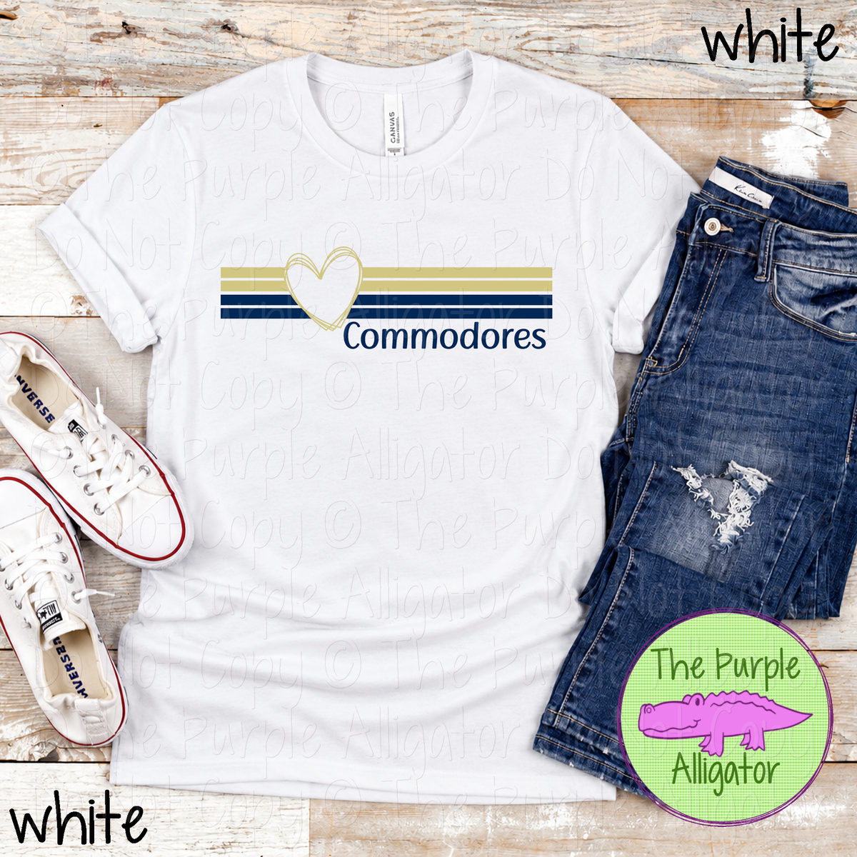 Commodores Heartline – Custom Spirit Wear Mascot Apparel 0926 TPA