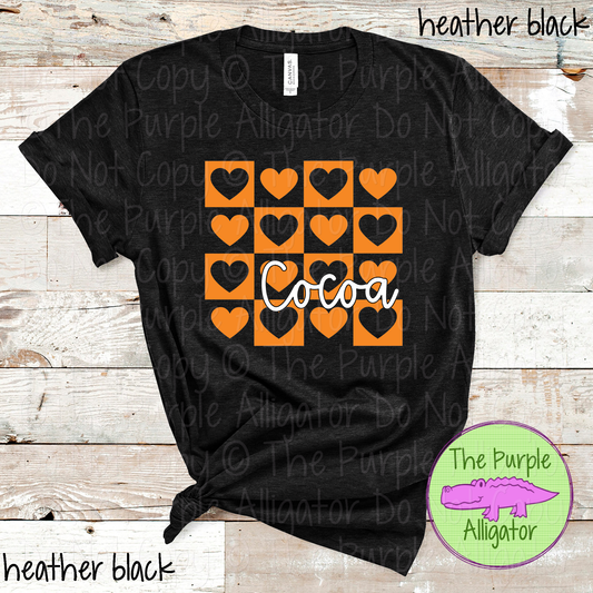 Cocoa Heart Checkerboard – Custom School Spirit Wear 0924 TPA