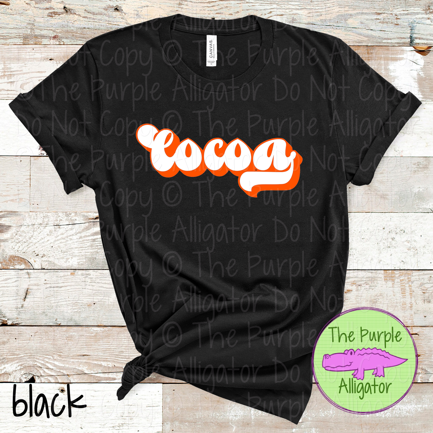 Cocoa Throwback – Custom School & Mascot Spirit Wear Apparel 0826 TPA