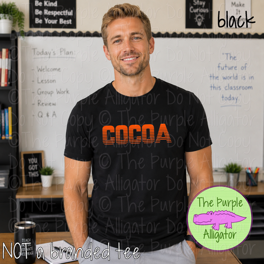 Cocoa Championship – Bold Striped Game Day Spirit Apparel, Sports Fan Gear 0524 TPA