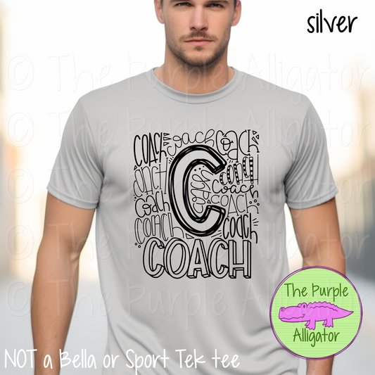 Coach Typeset - CHOOSE YOUR DESIGN COLOR (d2f TPA)