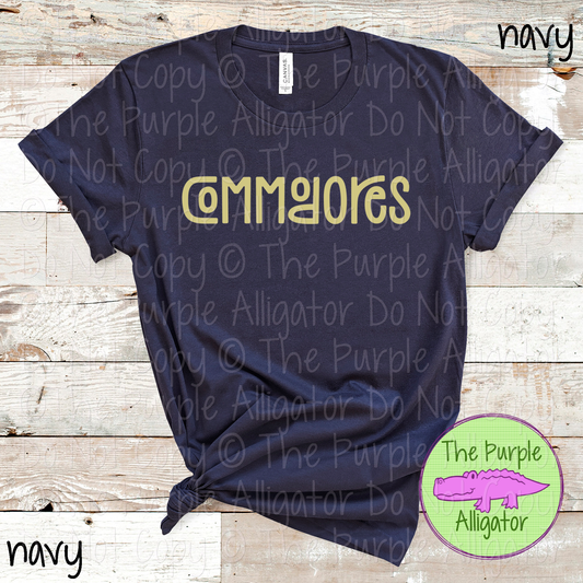 Commodores Happy Bro | Fun & Playful School Spirit Wear for Teachers, Students & Fans – CHOOSE YOUR DESIGN COLORS - 0825 (d2f TPA)