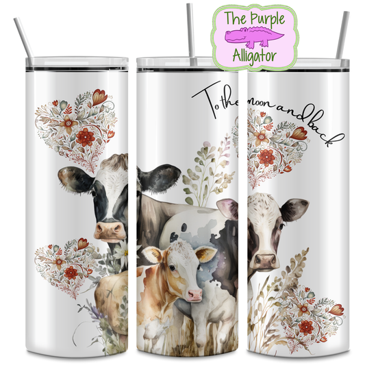 Cows to the Moon and Back (DRD) 20oz Tumbler