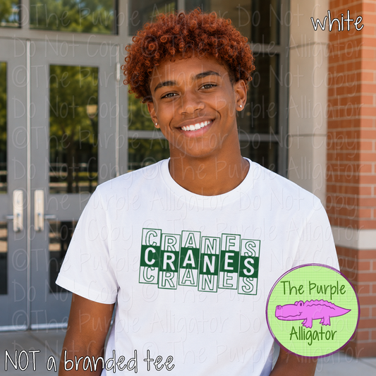 Cranes Side Step - The Stacked Series – Custom Spirit Wear School & Mascot Apparel 0926 TPA