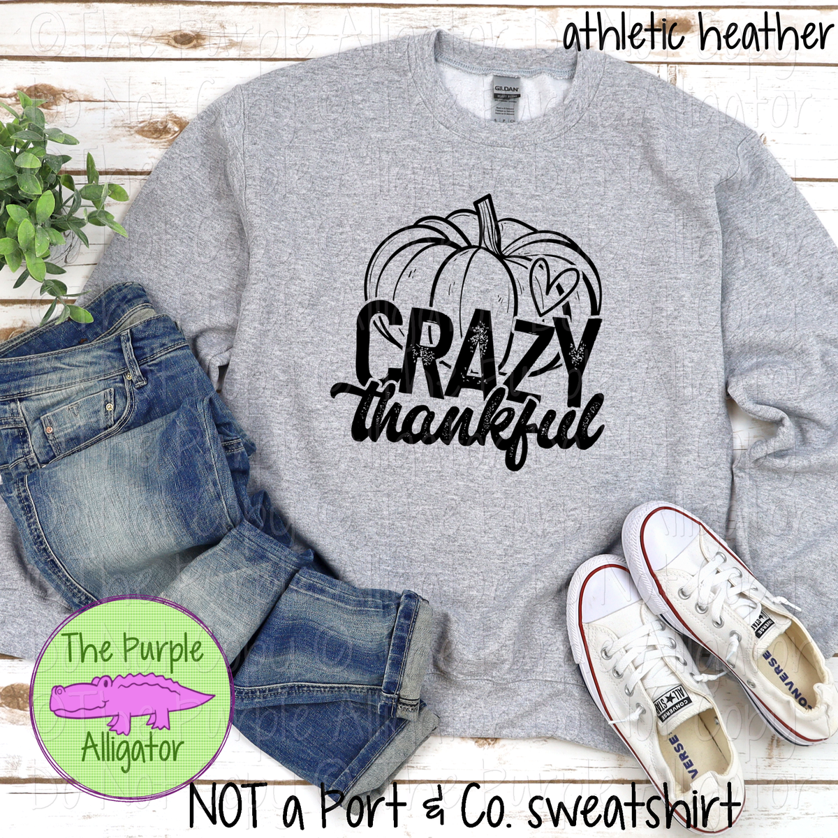 Crazy Thankful Pumpkin Thanksgiving Gratitude Graphic Tee 0922 HMD