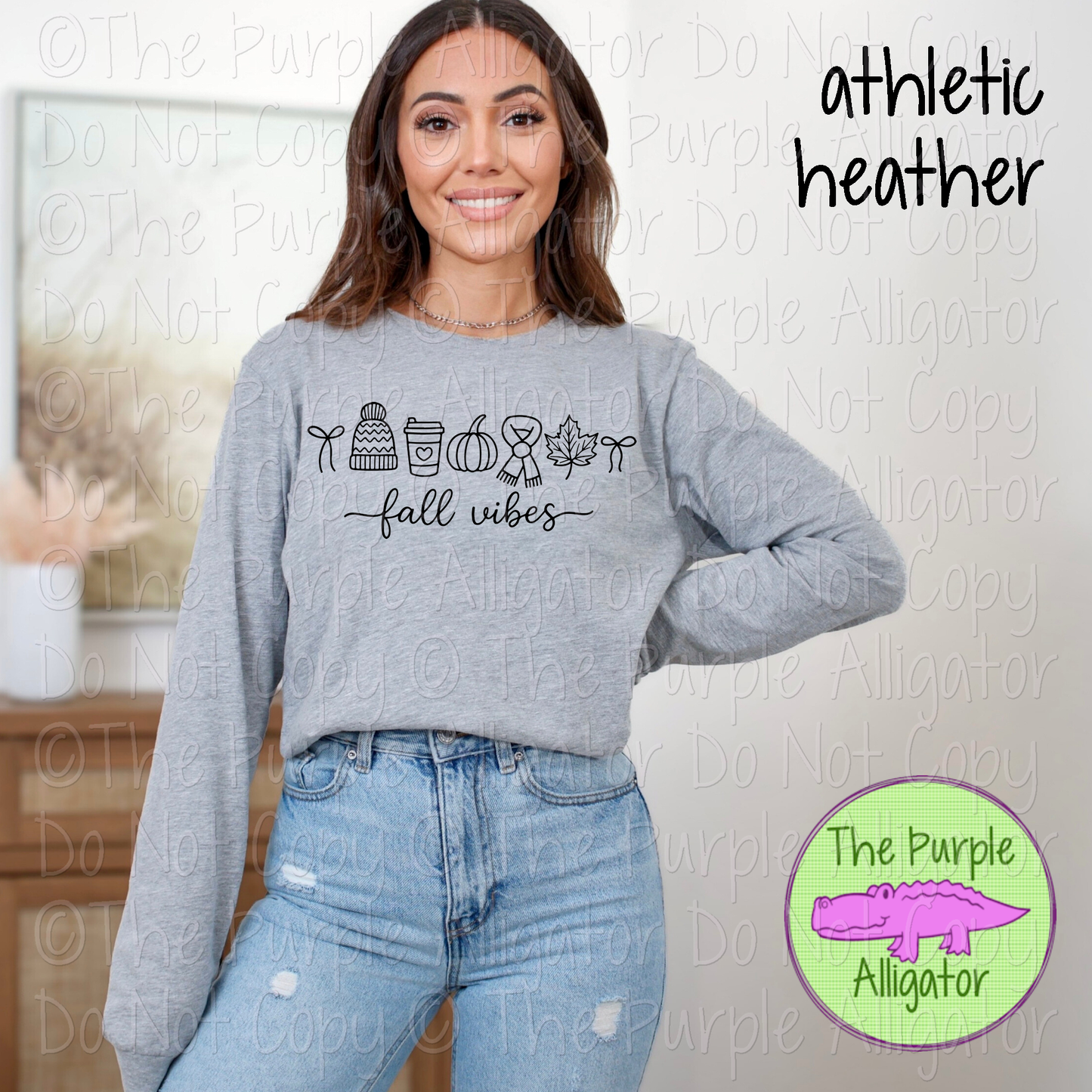 Cute Fall Vibes – Minimal Outline Autumn Icons Shirt 0925 (d2f OBD)