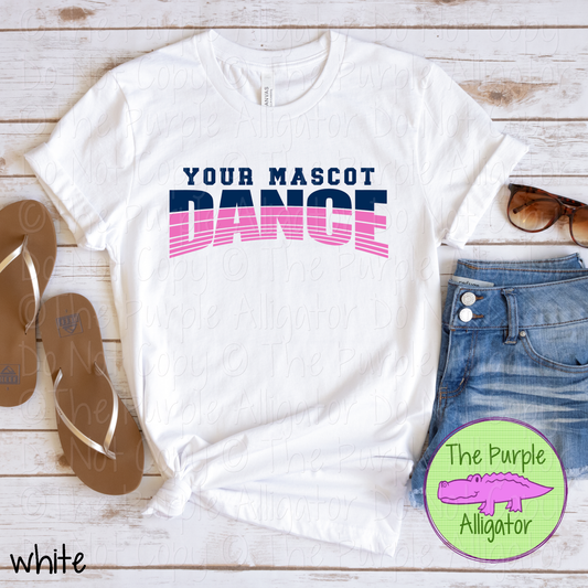 YOUR MASCOT Dance 20 – Vintage Arch Custom Dance Spirit Wear Mascot Apparel 0526 TPA