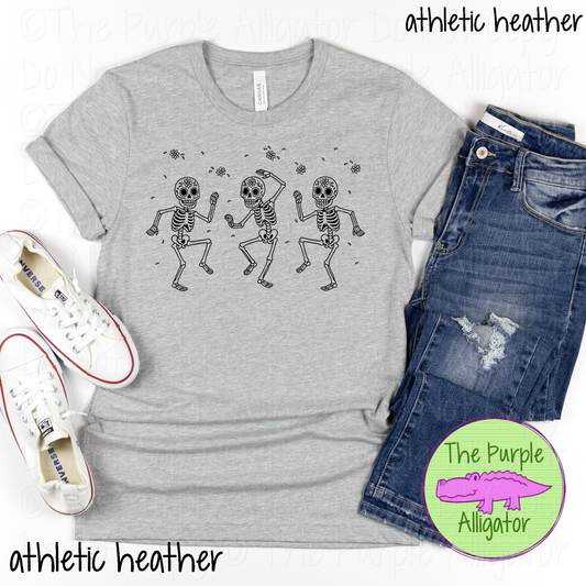 Dancing Floral Skeletons | Fun Halloween/Day of the Dead Design 0825 (d2f OBD)