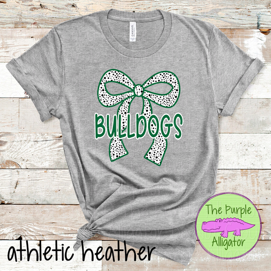 Bulldogs Dalmatian Bow - Custom Spirit Wear Mascot Apparel 0726 TPA