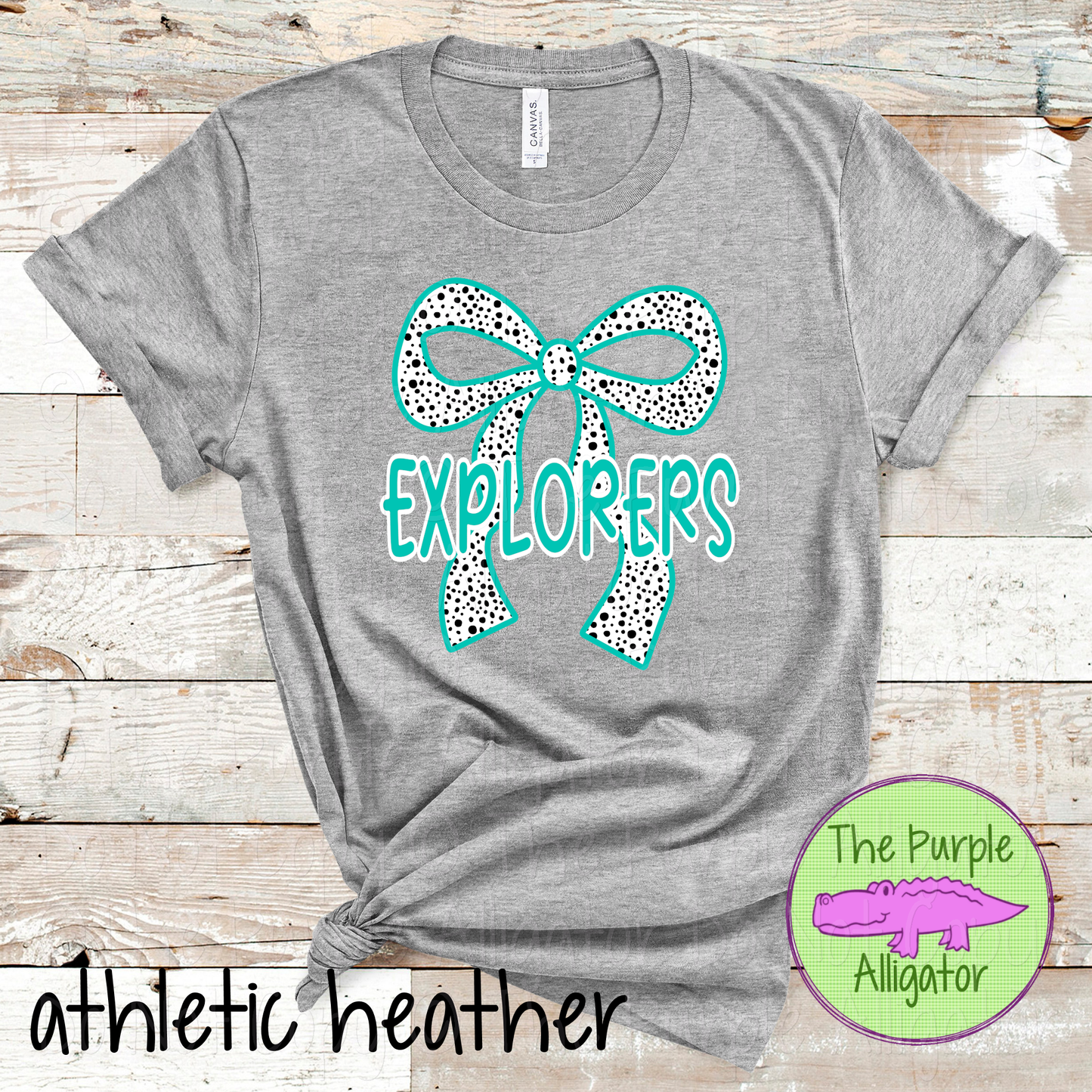 Explorers Dalmatian Bow - Custom Spirit Wear Mascot Apparel 0726 TPA