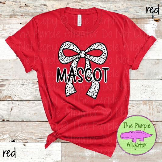 YOUR MASCOT Dalmatian Bow - Custom Spirit Wear Mascot Apparel 0726 TPA