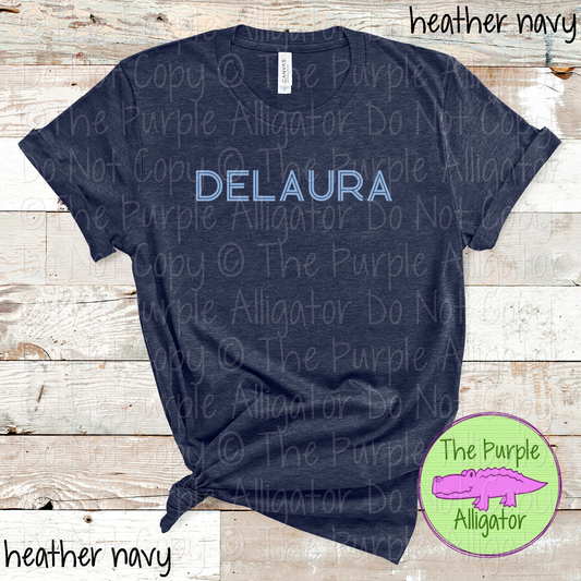 DeLaura Dualline Classic – The Retro Line Series Vintage Double Line Lettering Custom Spirit Wear 0426 TPA