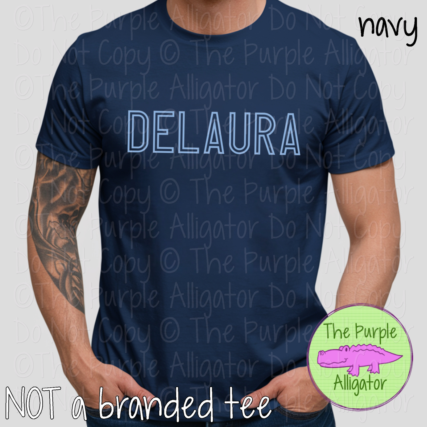 DeLaura Iron Line - The Outline Series | Outline Spirit Wear Shirt - Bold Modern Block Design 0226 TPA