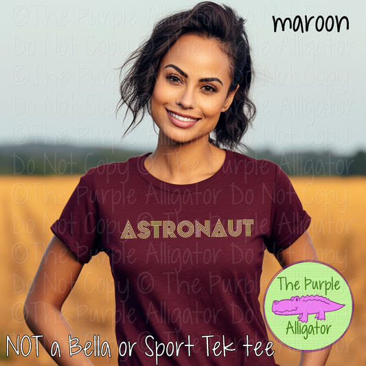 Astronaut Double Take – The Retro Line Series | Retro Linework Spirit Wear - CHOOSE YOUR DESIGN COLOR - 1125 (d2f TPA)