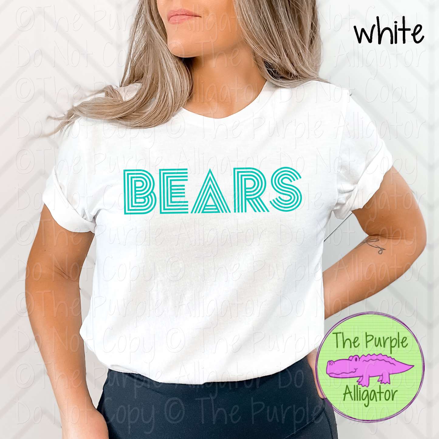 Bears Double Take – The Retro Line Series | Retro Linework Spirit Wear - CHOOSE YOUR DESIGN COLOR - 1125 (d2f TPA)