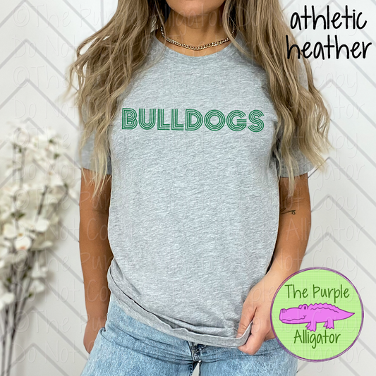 Bulldogs Double Take – The Retro Line Series | Retro Linework Spirit Wear - CHOOSE YOUR DESIGN COLOR - 1125 (d2f TPA)