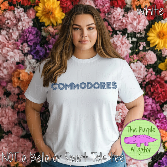 Commodores Double Take – The Retro Line Series | Retro Linework Spirit Wear - CHOOSE YOUR DESIGN COLOR - 1125 (d2f TPA)