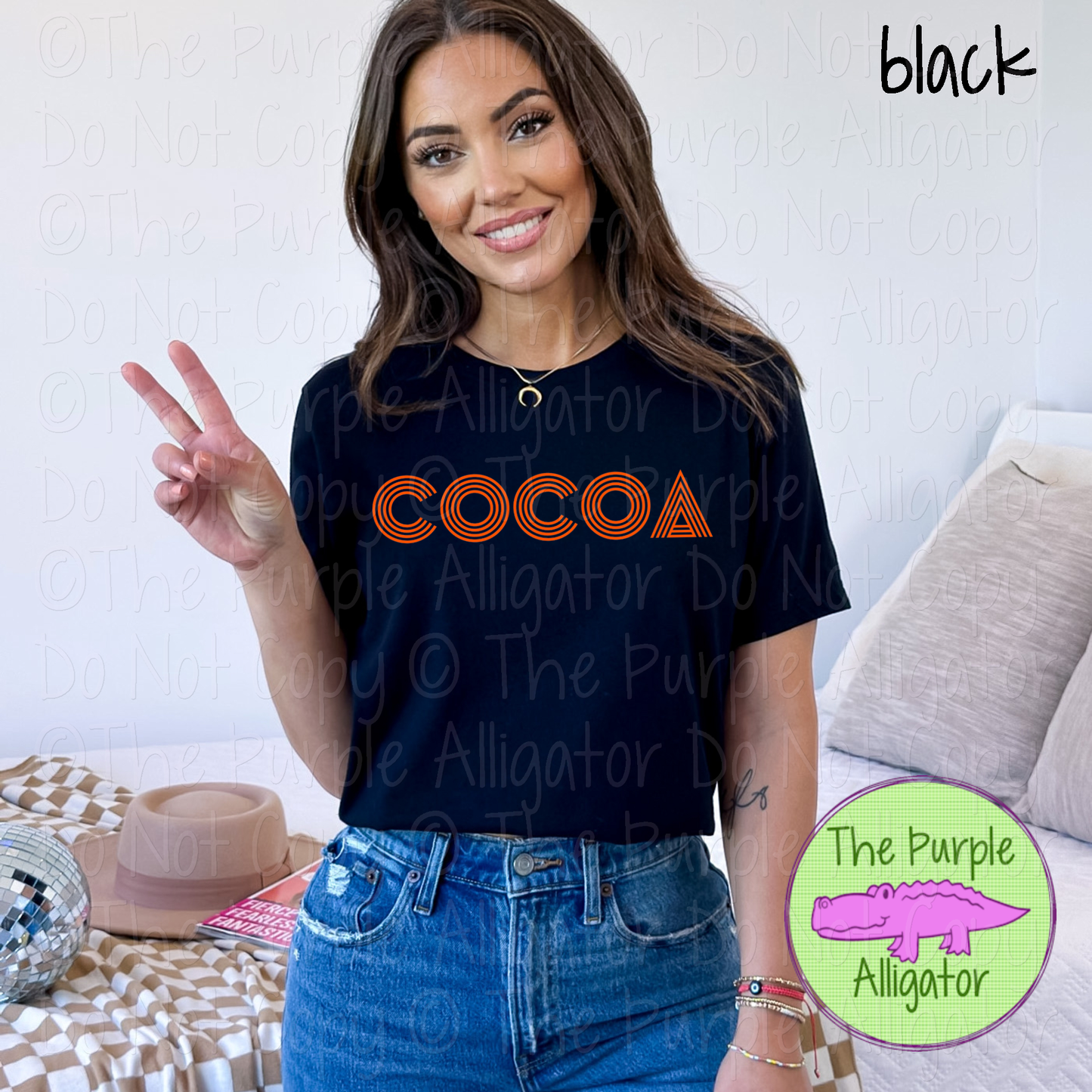 Cocoa Double Take – The Retro Line Series | Retro Linework Spirit Wear - CHOOSE YOUR DESIGN COLOR - 1125 (d2f TPA)