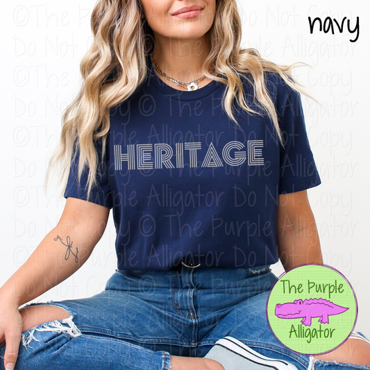 Heritage Double Take – The Retro Line Series | Retro Linework Spirit Wear - CHOOSE YOUR DESIGN COLOR - 1125 (d2f TPA)