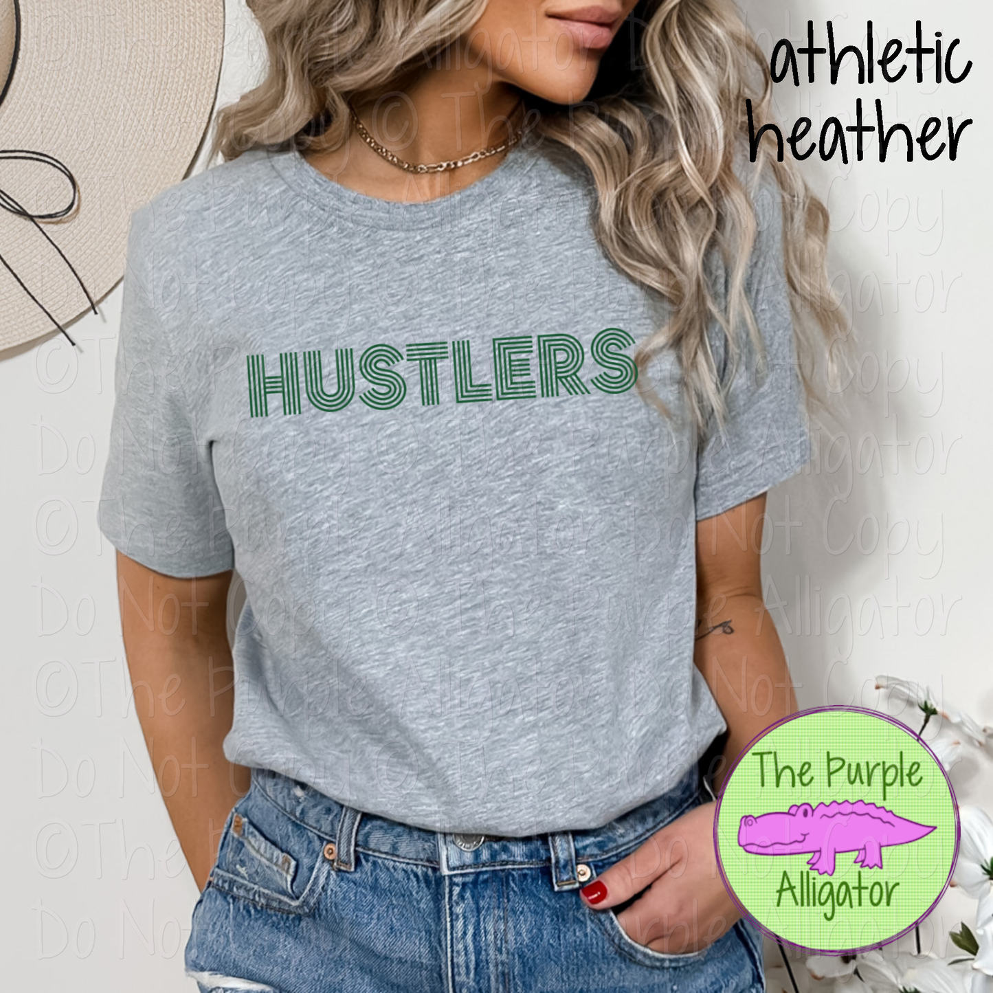 Hustlers Double Take – The Retro Line Series | Retro Linework Spirit Wear - CHOOSE YOUR DESIGN COLOR - 1125 (d2f TPA)
