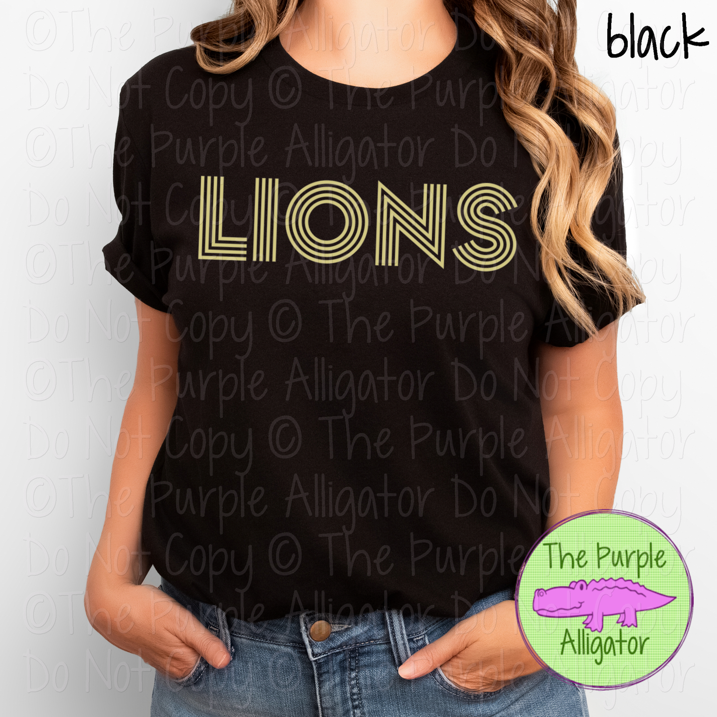 Lions Double Take – The Retro Line Series | Retro Linework Spirit Wear - CHOOSE YOUR DESIGN COLOR - 1125 (d2f TPA)