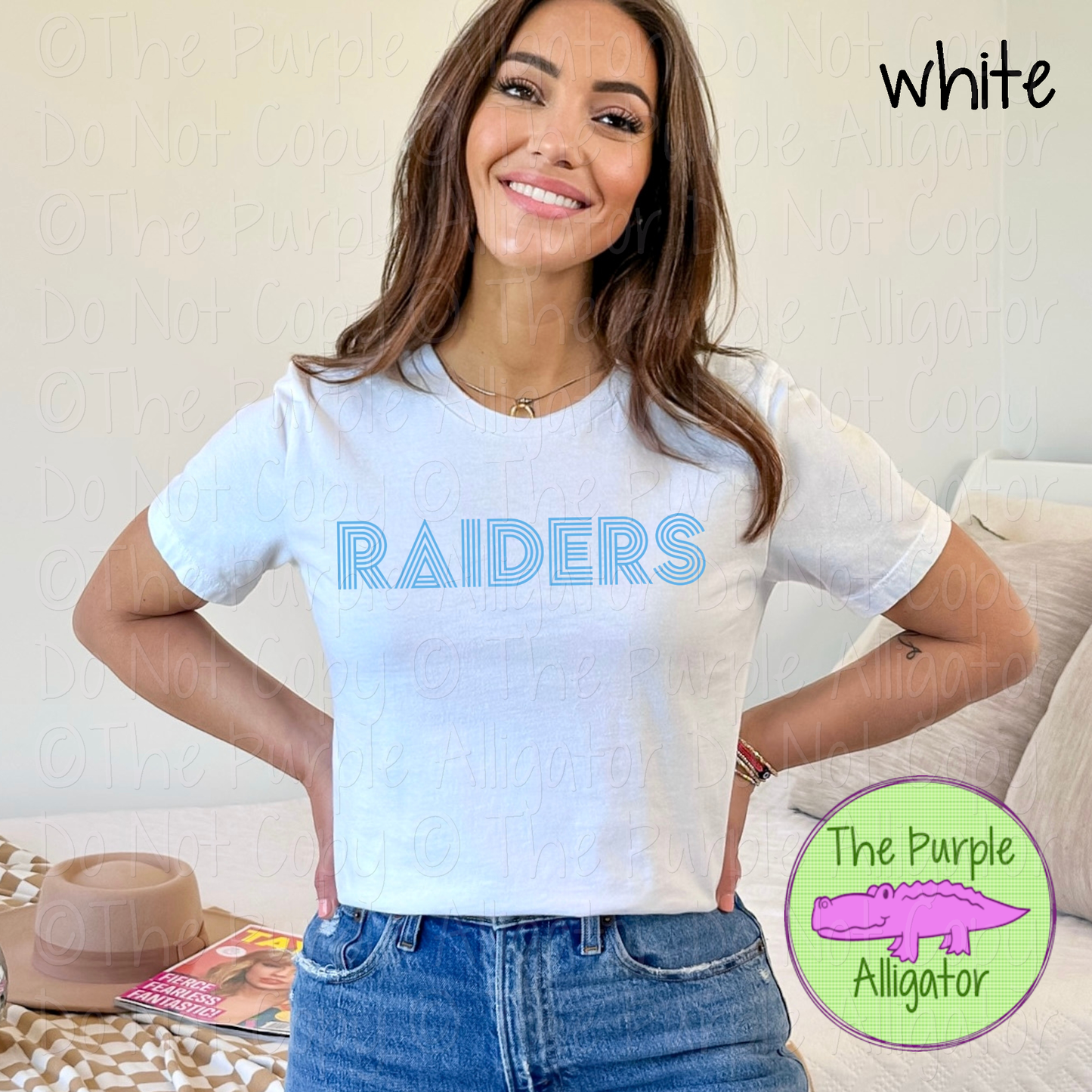 Raiders Double Take – The Retro Line Series | Retro Linework Spirit Wear - CHOOSE YOUR DESIGN COLOR - 1125 (d2f TPA)