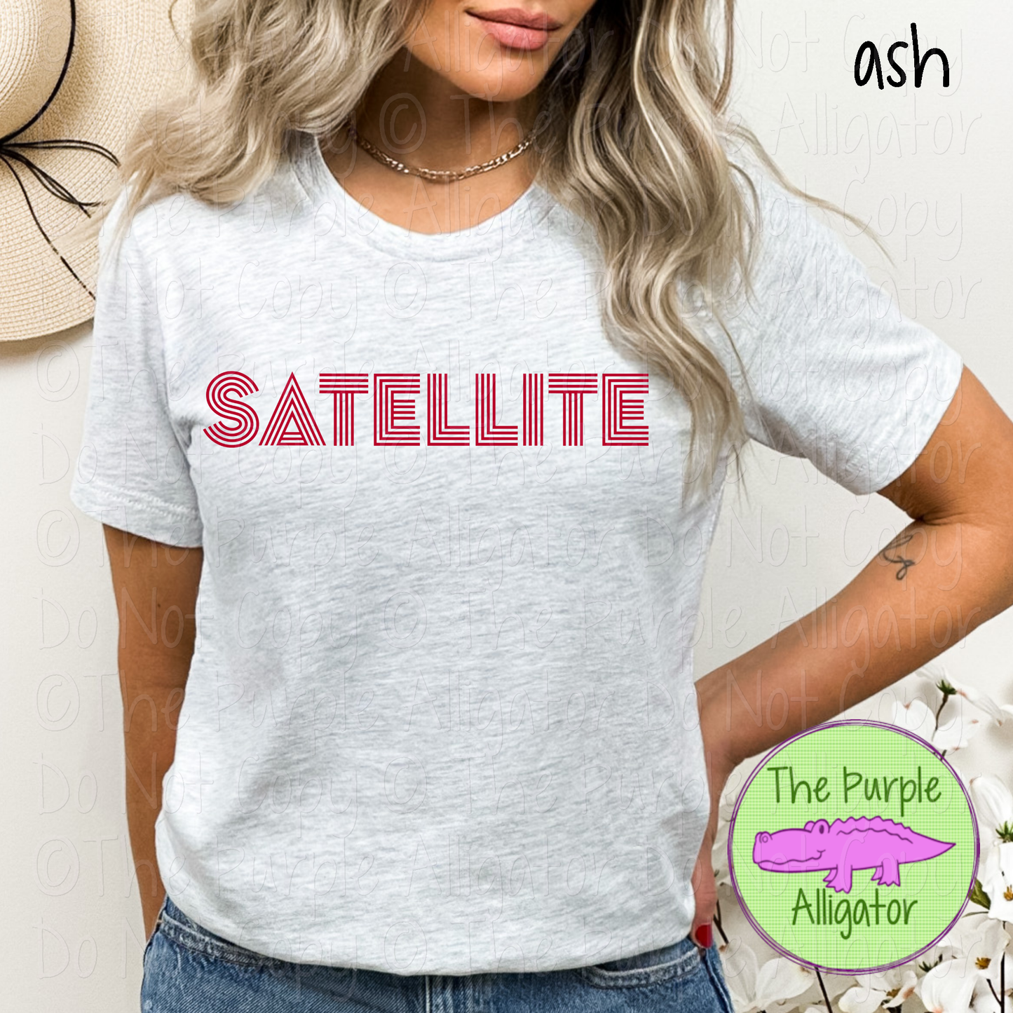 Satellite Double Take – The Retro Line Series | Retro Linework Spirit Wear - CHOOSE YOUR DESIGN COLOR - 1125 (d2f TPA)
