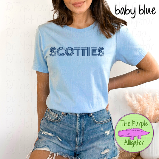 Scotties Double Take – The Retro Line Series | Retro Linework Spirit Wear - CHOOSE YOUR DESIGN COLOR - 1125 (d2f TPA)
