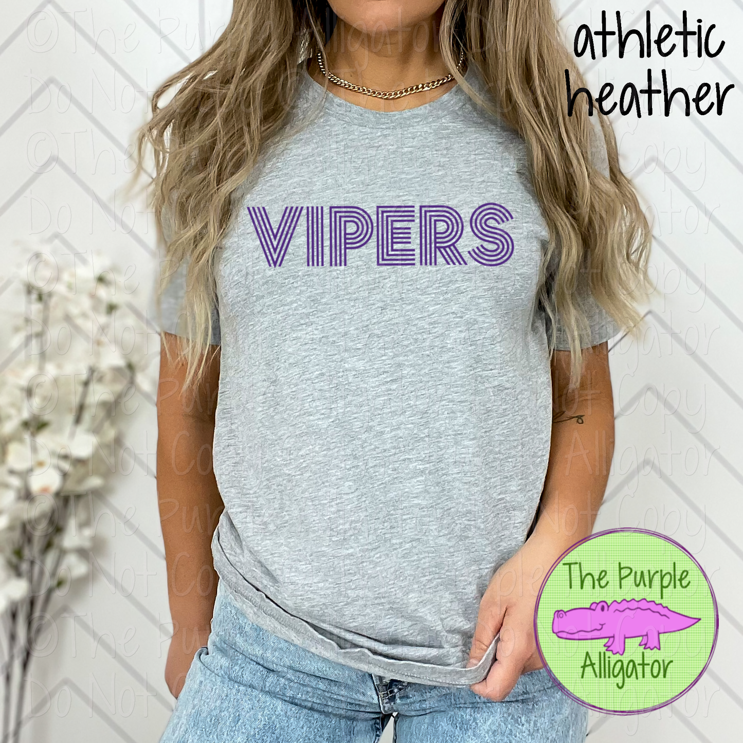 Vipers Double Take – The Retro Line Series | Retro Linework Spirit Wear - CHOOSE YOUR DESIGN COLOR - 1125 (d2f TPA)