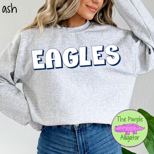 Eagles HG Mascot School Spirit CHOOSE YOUR DESIGN COLORS 1124 (d2f TPA)