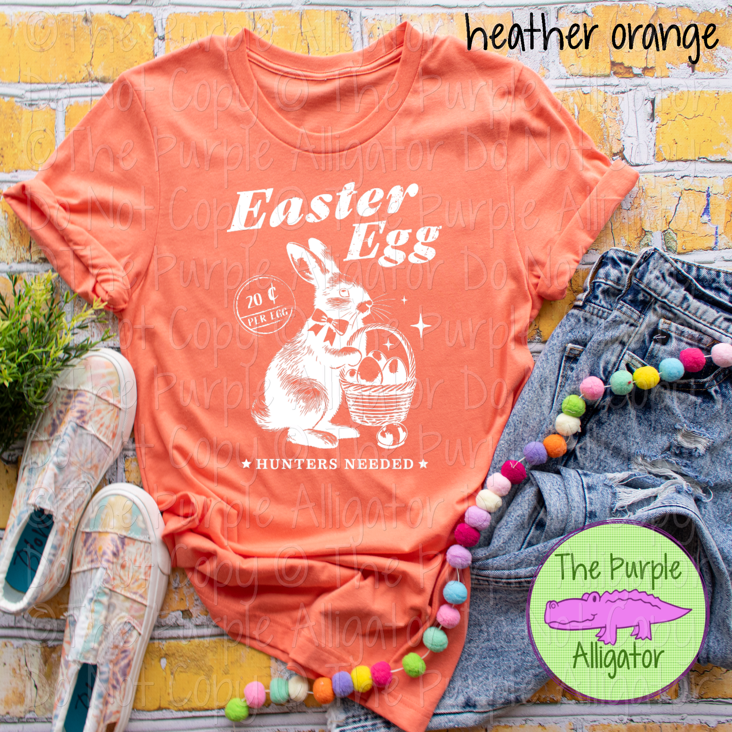 Easter Egg Hunters Needed - CHOOSE YOUR DESIGN COLOR - 0225 (d2f DS)