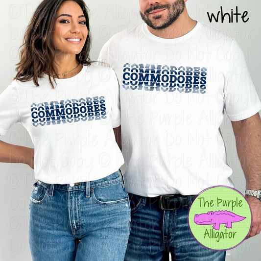 Commodores Echo – The Stacked Series | Stacked Spirit Design - CHOOSE YOUR DESIGN COLOR - 0126 (d2f TPA)