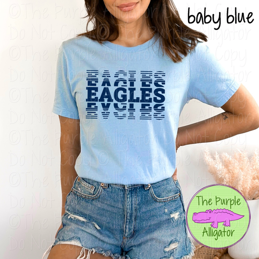 Eagles Echo – The Stacked Series | Stacked Spirit Design - CHOOSE YOUR DESIGN COLOR - 0126 (d2f TPA)