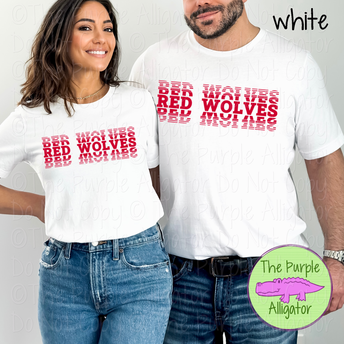 Red Wolves Echo – The Stacked Series | Stacked Spirit Design - CHOOSE YOUR DESIGN COLOR - 0126 (d2f TPA)