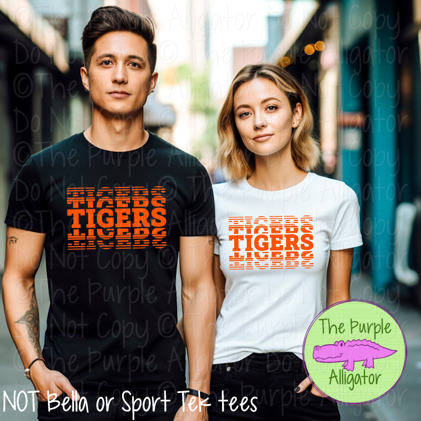 Tigers Echo – The Stacked Series | Stacked Spirit Design - CHOOSE YOUR DESIGN COLOR - 0126 (d2f TPA)