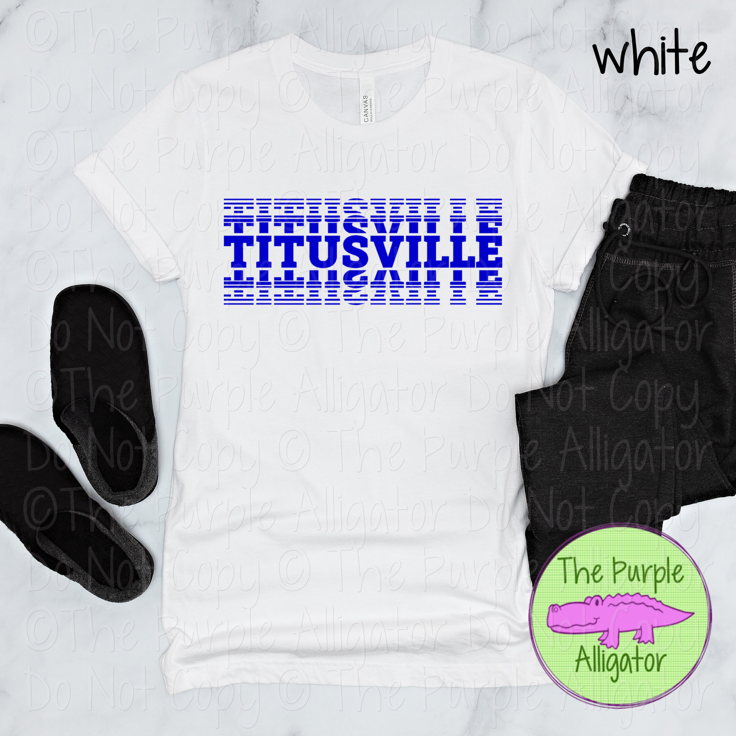 Titusville Echo – The Stacked Series | Stacked Spirit Design - CHOOSE YOUR DESIGN COLOR - 0126 (d2f TPA)