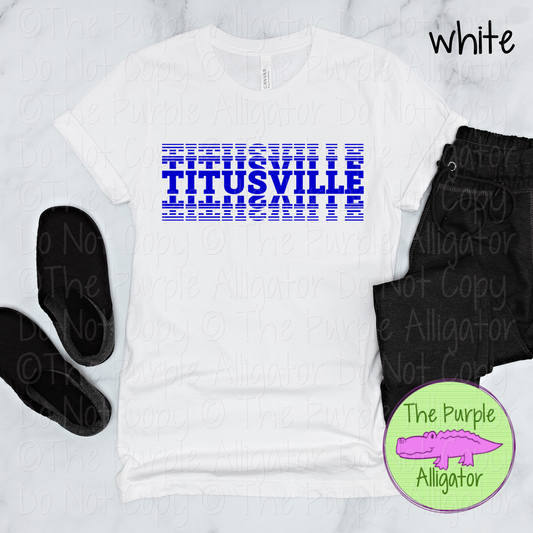 Titusville Echo – The Stacked Series | Stacked Spirit Design - CHOOSE YOUR DESIGN COLOR - 0126 (d2f TPA)