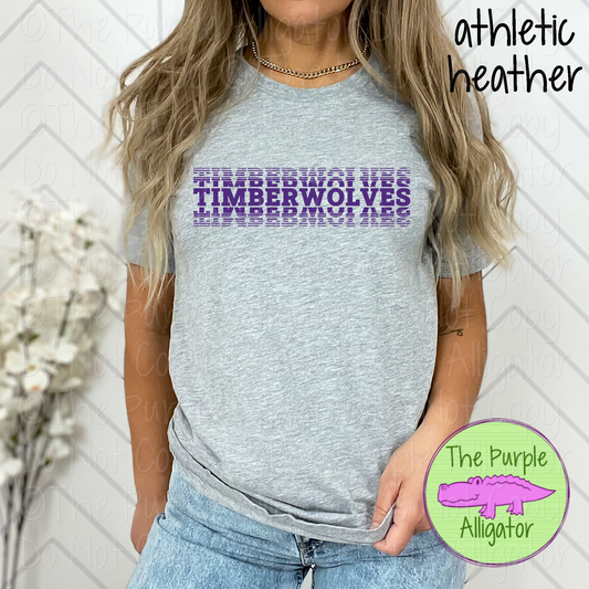 Timberwolves Echo – The Stacked Series | Stacked Spirit Design - CHOOSE YOUR DESIGN COLOR - 0126 (d2f TPA)