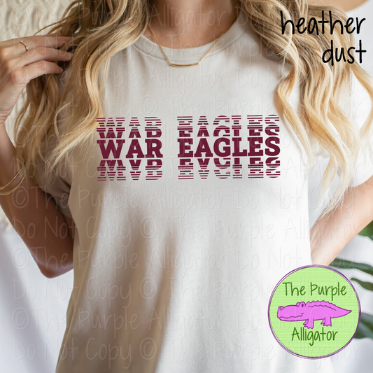 War Eagles Echo – The Stacked Series | Stacked Spirit Design - CHOOSE YOUR DESIGN COLOR - 0126 (d2f TPA)