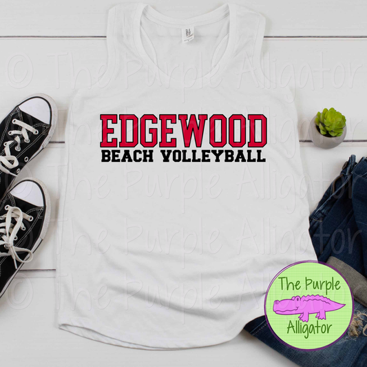 Edgewood Beach Volleyball CB-JPST Mascot School Spirit (d2f TPA)