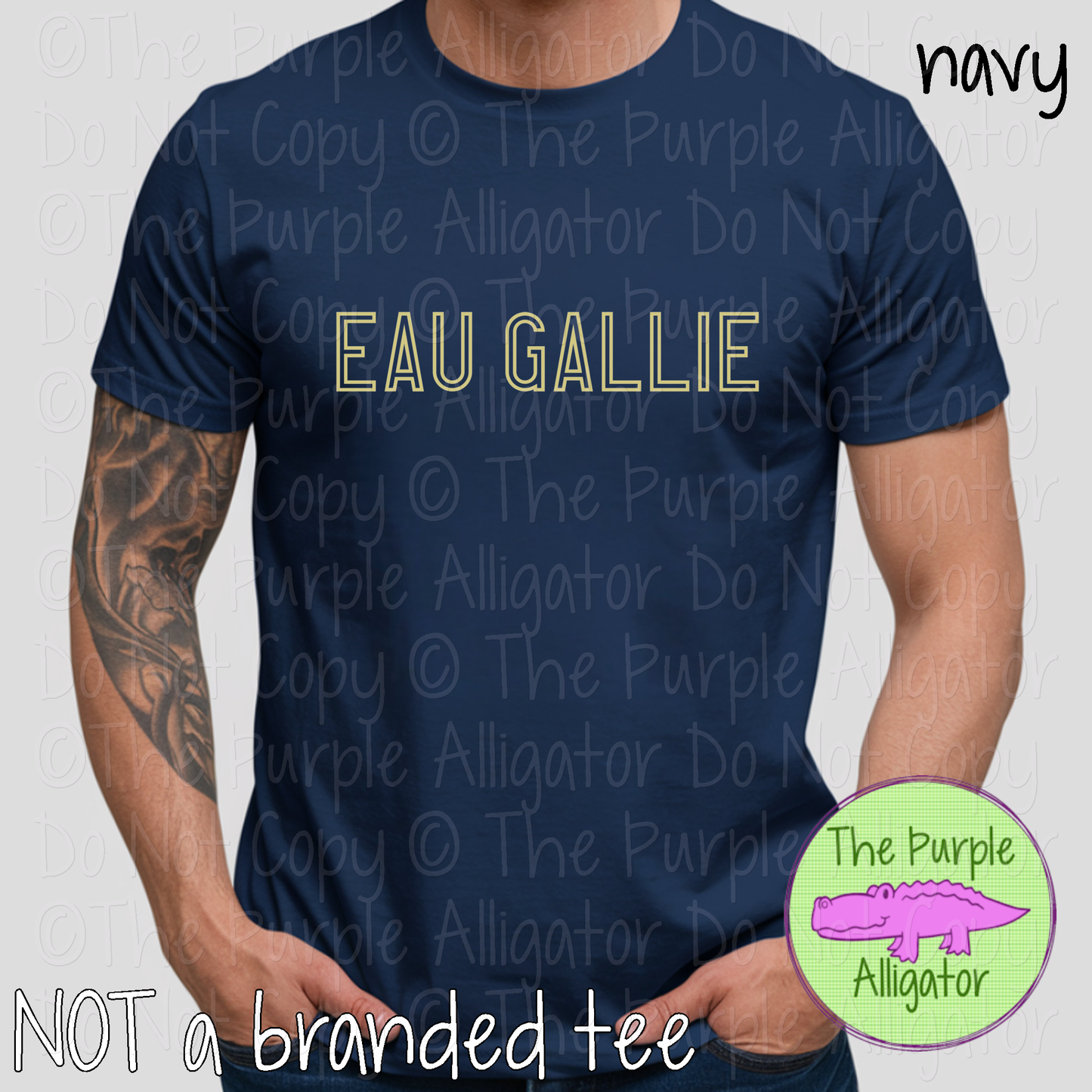 Eau Gallie Iron Line - The Outline Series | Outline Spirit Wear Shirt - Bold Modern Block Design 0226 TPA