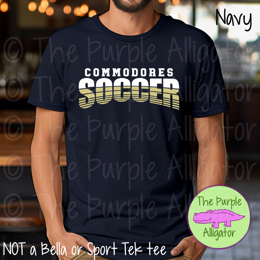 Commodores Soccer SC18 Mascot School Spirit - CHOOSE YOUR DESIGN COLORS (d2f TPA)