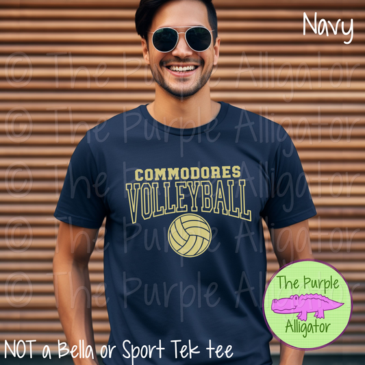 Commodores Volleyball SC49 Mascot School Spirit - CHOOSE YOUR DESIGN COLOR (d2f TPA)