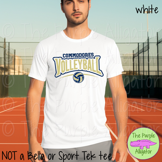 Commodores Volleyball SC55 Mascot School Spirit - CHOOSE YOUR DESIGN COLORS (d2f TPA)