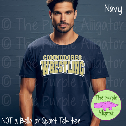 Commodores Wrestling SC18 Mascot School Spirit - CHOOSE YOUR DESIGN COLORS (d2f TPA)