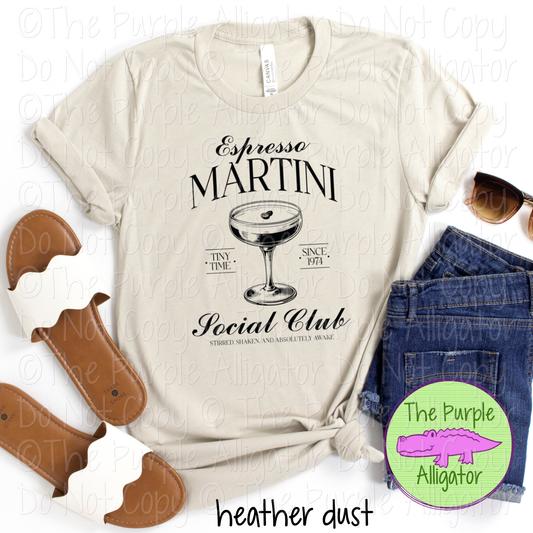 Espresso Martini Social Club - CHOOSE YOUR DESIGN COLOR - 0424 (d2f LC)